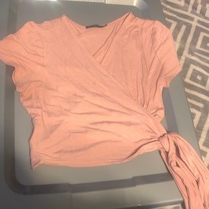 cropped, overlapping shirt